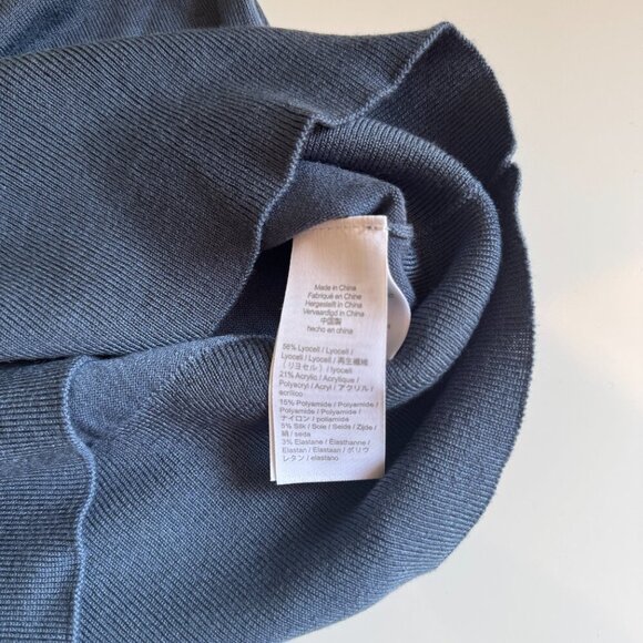 NWT J. Crew Lightweight Turtleneck Sweater Size Small Indigo - Picture 5 of 6